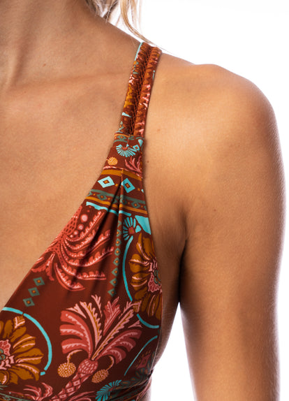  Maaji Garden Engraving Amia Fixed Triangle Bikini Top