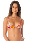 Maaji Sundance Pink Upbraid Sliding Triangle Bikini Top