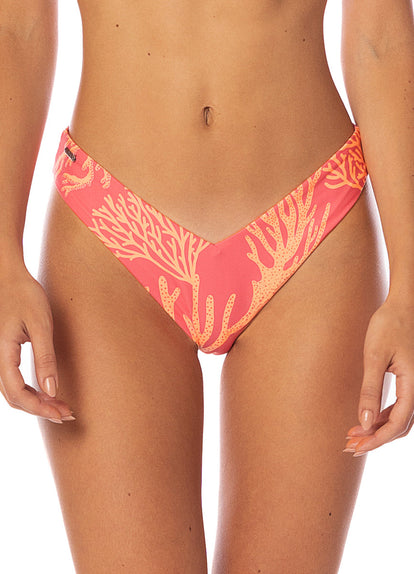 Thumbnail - Maaji Coral Reef Valerya Regular Rise Double V Bikini Bottom - 3
