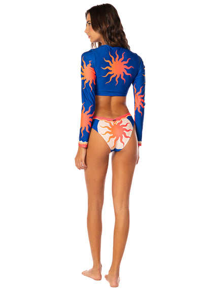 Thumbnail - Maaji Sunlit Bloom Valerya Regular Rise Double V Bikini Bottom - 7