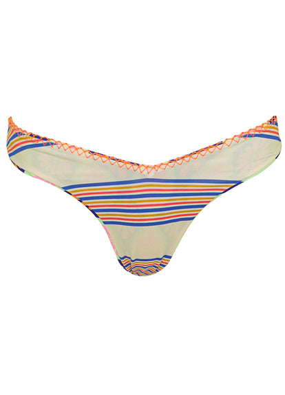  Maaji Stamped Blooms Valerya Regular Rise Double V Bikini Bottom