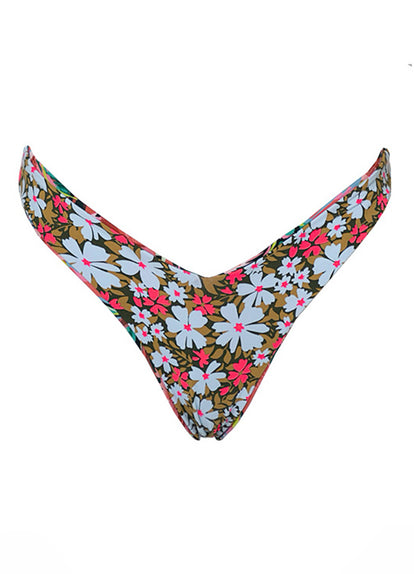  bikini bottom from Maaji – Flame Palms Valerya Regular Rise Double V Bikini Bottom – Category: Apparel , Accessories Clothing Swimwear