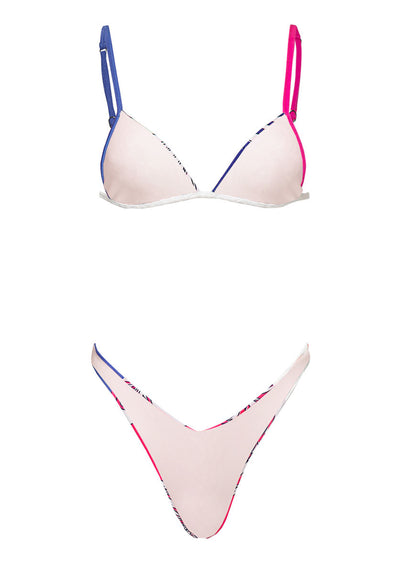  Maaji Periwinkle Palms Maisie Fixed Triangle Bikini Top