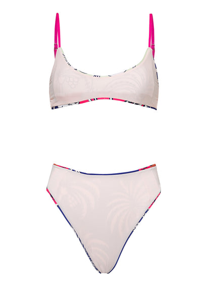  Maaji Periwinkle Palms Charlize Classic Bralette Bikini Top