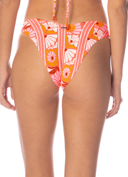 Alternative image -  Maaji Peach Flowers Valering Regular Rise Double V Bikini Bottom