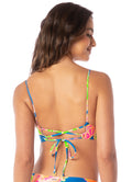 Maaji Fruit Punch Copilot Long Line Triangle Bikini Top