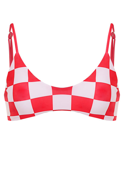 Thumbnail - Maaji Cherry Checker Liberties  Classic Bralette Bikini Top - 6