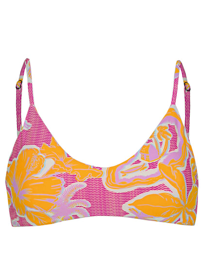  Maaji Flamingo Glow Liberties Classic Bralette Bikini Top