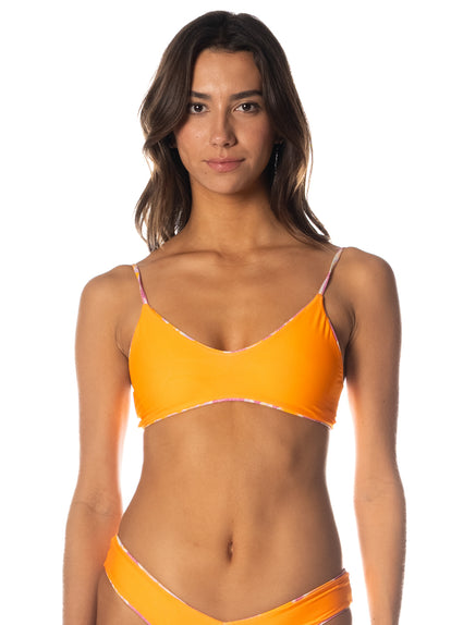  Maaji Flamingo Glow Liberties Classic Bralette Bikini Top