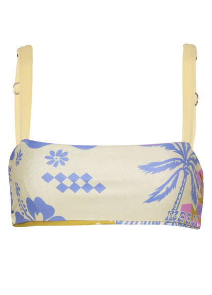  Maaji Periwinkle Palms Inessa Classic Bralette Bikini Top