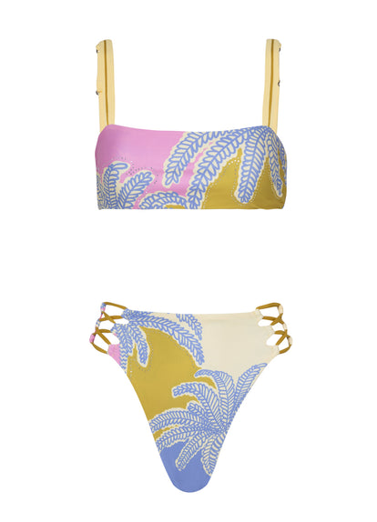  Maaji Periwinkle Palms Inessa Classic Bralette Bikini Top