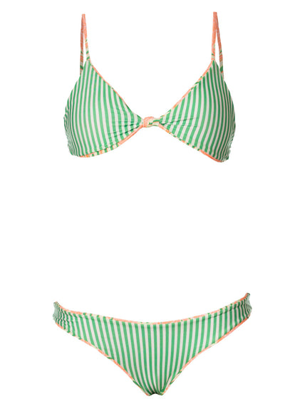 Thumbnail - Foto de Blooming Stripes Sahara Fixed Triangle Bikini Top by Maaji - Tops - Vestidos de Baño - 7