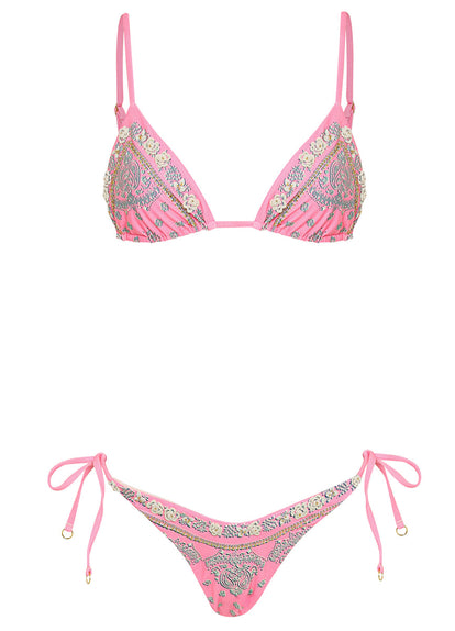  Maaji Boho Bandana Splenium Regular Rise Tie Side Bikini Bottom