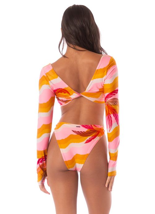 Main image -  Maaji Paradiso Waves Chance High Rise Thin Side Bikini Bottom