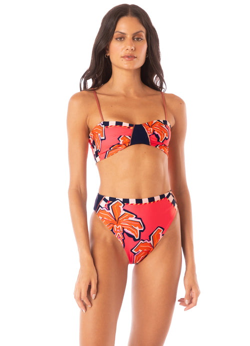 Main image -  Maaji Racing Palms Jaslynn Classic Bralette Bikini Top