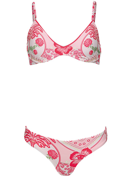 Thumbnail - Maaji Strawberry Palm Petit Irene  Unmolded Underwire Bikini Top - 10