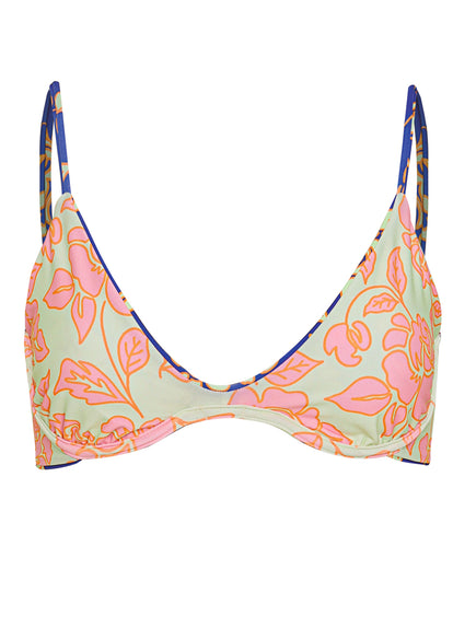  Maaji Cobalt Flora Petit Irene Unmolded Underwire Bikini Top
