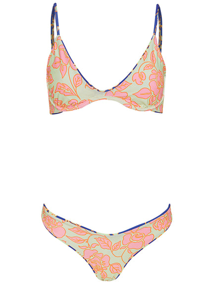  Maaji Cobalt Flora Petit Irene Unmolded Underwire Bikini Top