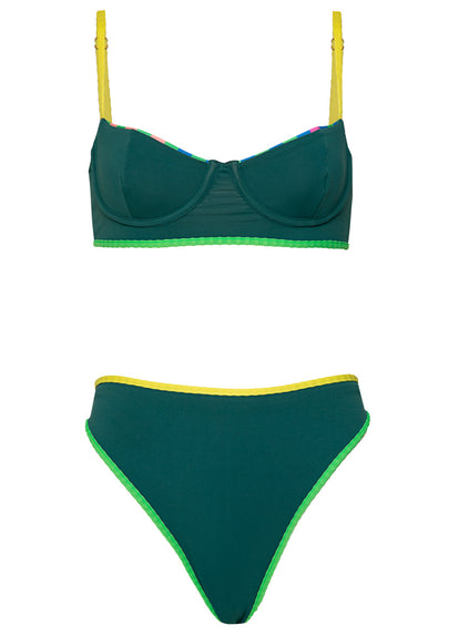  Foto de Striped Mule Trinity Regular Rise V Front Bikini Bottom by Maaji - Tops - Vestidos de Baño