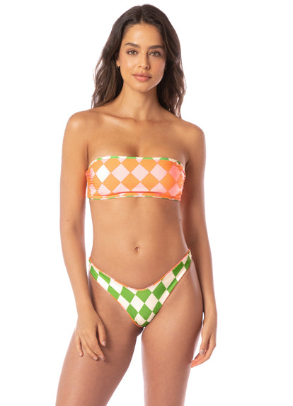  Maaji Diamond Sour Bryn Strapless Bandeau Bikini Top