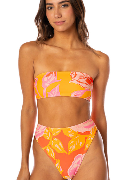 Thumbnail - Maaji Golden Bloom Bryn Strapless Bandeau Bikini Top - 8