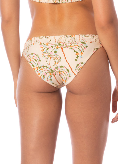  Maaji Sandstone Tropics Flirty Low Rise Thin Side Bikini Bottom