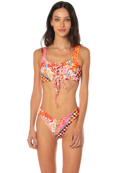  Foto de Cosmic Tropic Dazzle Lace Up Bralette Bikini Top by Maaji - Tops - Vestidos de Baño