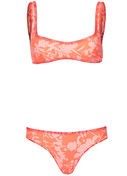  Foto de Coral Foliage Flirt Low Rise Thin Side Bikini Bottom by Maaji - Tops - Vestidos de Baño
