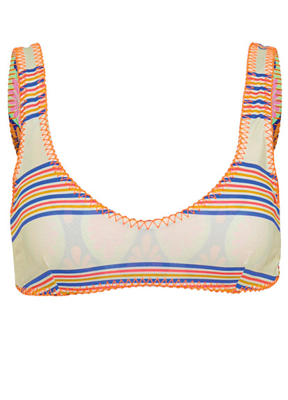 Thumbnail - Maaji Stamped Blooms Sunquest Classic Bralette Bikini Top - 10