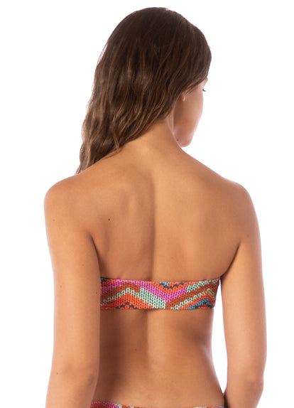  Maaji Neon Rush Daelia Ring Bandeau Bikini Top