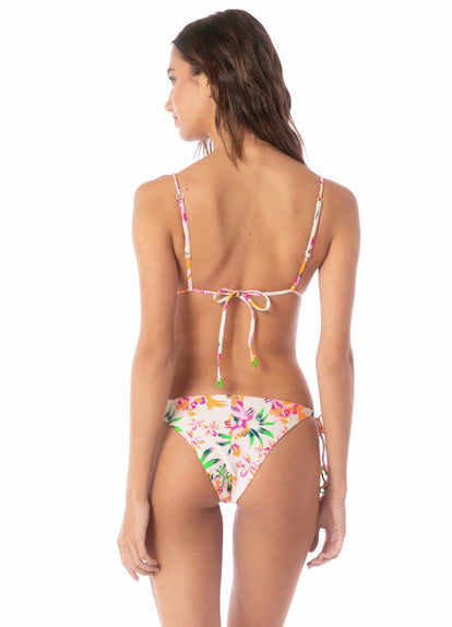  Foto de Bubbly Blossom Palm Glow Upbraid Sliding Triangle Bikini Top by Maaji - Panties - Vestidos de Baño