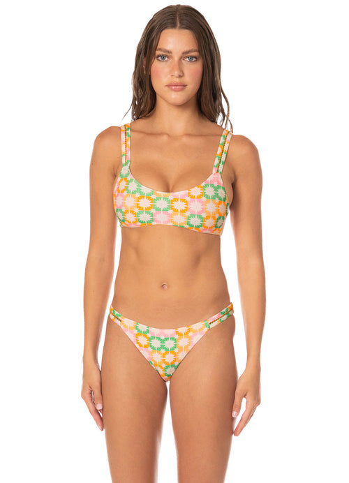 Main image -  Foto de Tropical Tiles Nalai Sporty Bralette Bikini Top by Maaji - Tops - Vestidos de Baño