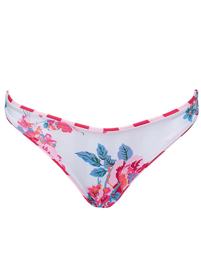  Maaji Apple Stripes Iconic  Low Rise Thin Side Bikini Bottom