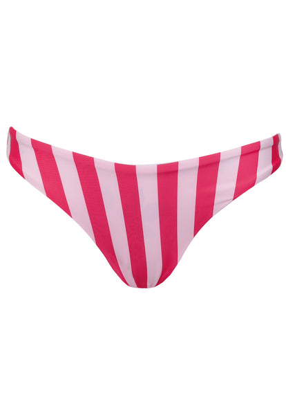  Maaji Apple Stripes Iconic  Low Rise Thin Side Bikini Bottom