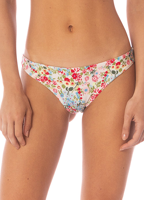 Hover image -  Maaji Love In Bloom Iconic  Low Rise Thin Side Bikini Bottom