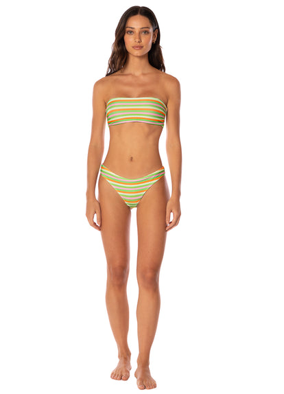 Thumbnail - Maaji Rainbow Stripe Iconic Low Rise Thin Side Bikini Bottom - 6
