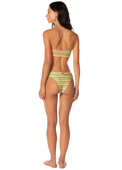 Thumbnail - Maaji Rainbow Stripe Iconic Low Rise Thin Side Bikini Bottom - 7