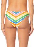 Maaji Rhythmic Lines Iconic Low Rise Thin Side  Bikini Bottom