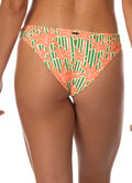 Maaji Blooming Stripes Iconic Low Rise Thin Side Bikini Bottom