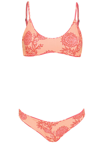  Maaji Coral Reef Iconic Low Rise Tie Side Bikini Bottom