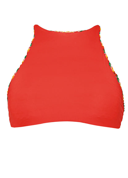 Thumbnail - Maaji Jamaican Tropics Baby Doll High Neck Bikini Top - 12