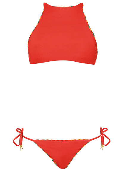 Thumbnail - Maaji Jamaican Tropics Baby Doll High Neck Bikini Top - 14