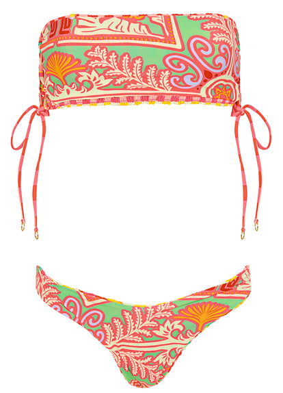  Maaji Golden Gambit Artemisa Strapless Bandeau Bikini Top