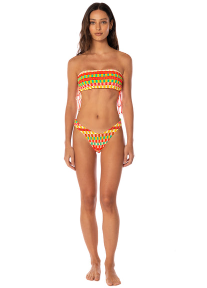  Maaji Golden Gambit Artemisa Strapless Bandeau Bikini Top