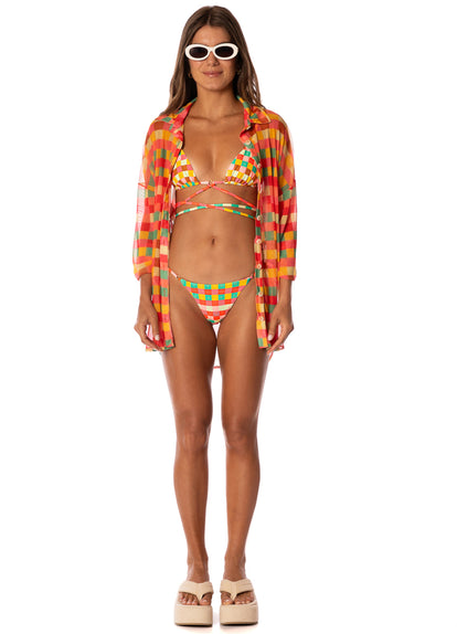  Maaji Golden Gambit Oahu Low Rise Tie Side Bikini Bottom