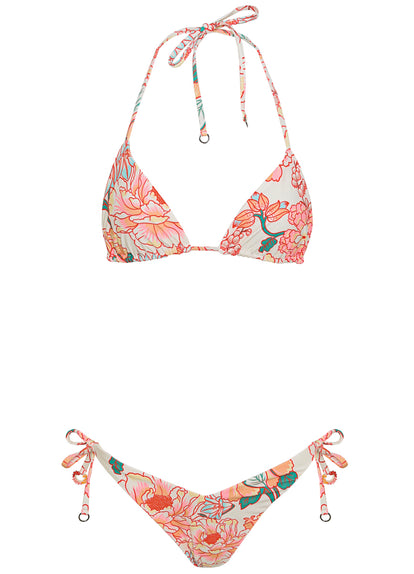 Thumbnail - Maaji Japanese Summer Sunseeker Regular Rise Tie Side Bikini Bottom - 10