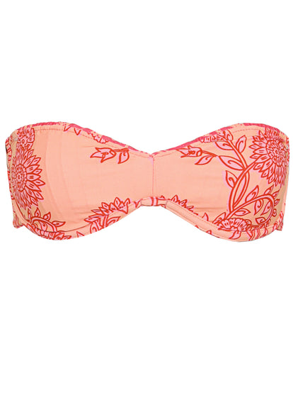 Thumbnail - Maaji Coral Reef Rosebud Strapless Bandeau Bikini Top - 11
