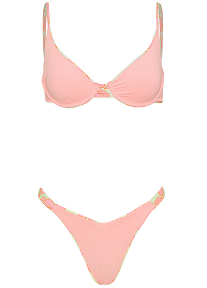 Thumbnail - Maaji Blooming Glow Waikiki Regular Rise Double V Bikini Bottom - 11