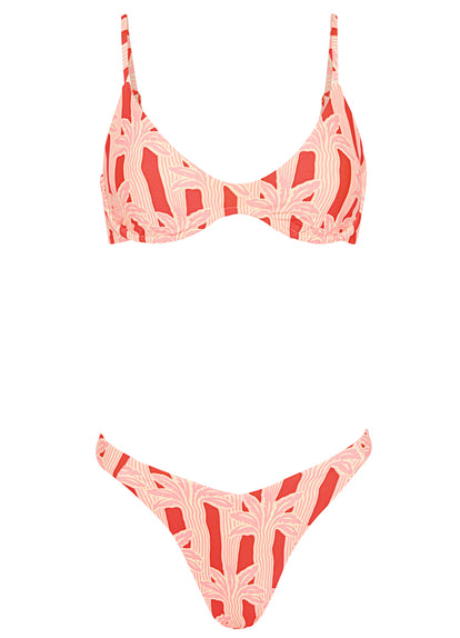  Maaji Palm Plantation Waikiki Regular Rise Double V Bikini Bottom