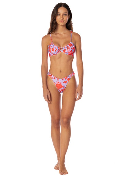 Thumbnail - Maaji Lavender Dream Waikiki Regular Rise Double V Bikini Bottom - 6